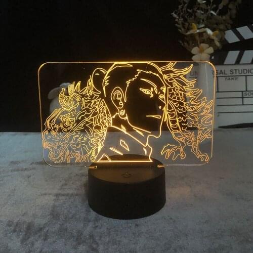 Anime Lamp Jujutsu Kaisen Led Night Light for Bedroom Decor Night Lamp Gift Manga Acrylic 3d Anime Nightlight Lamp