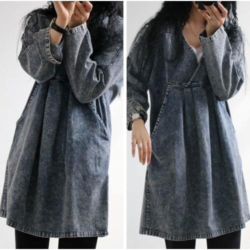 ASYMSAY Fashion Denim Dresses