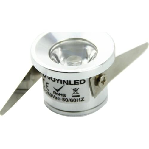 Free Shipping 10pcs/Lot Small Aluminum Lamps 1W Mini LED Downlight Black Round Recessed Ceiling DC12V Led Spot Lights