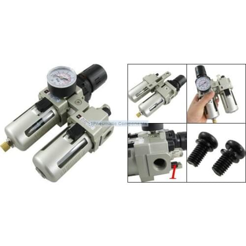 Free Shipping 2PCS/Lot SMC A Series 1'' AC5010-10 Series Two-point Combination F.R.L Combination 4000L/min Flow Rate