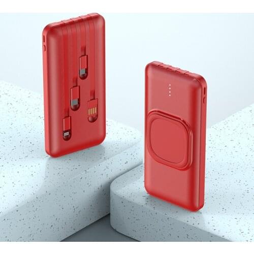 Fast Qi Wireless Charger for Airpods 2 3 4 5 10000/20000mAh Power Bank with Cable Powerbank For iPhone 12 Samsung S21 Poverbank