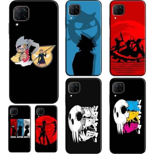 Maka and Soul Soul Eater Case For Huawei P20 Lite P40 Mate 20 Pro P30 Phone Cover For Huawei P Smart 2019 2021 Z