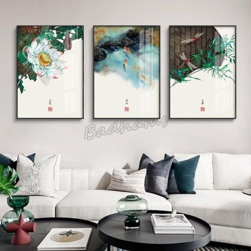 Twenty-Four Solar Terms Decoration Painting New Chinese Restaurant Paintings Living Room Sofa Background Wall Murals