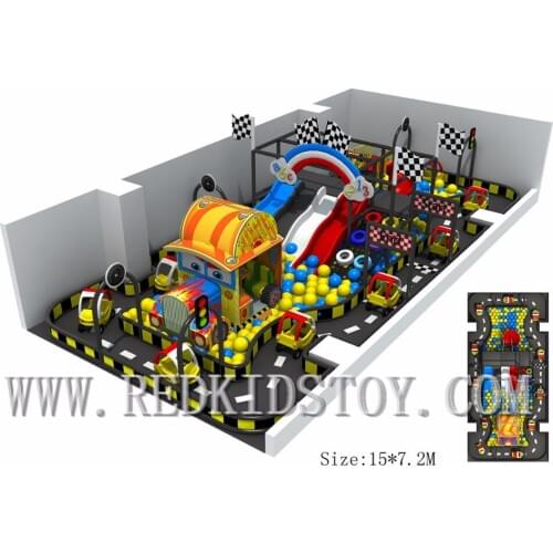 EU Standard Shipped to Germany Eco-friendly Raw Material Indoor Play Station Kids Indoor Playground HZ-180122b