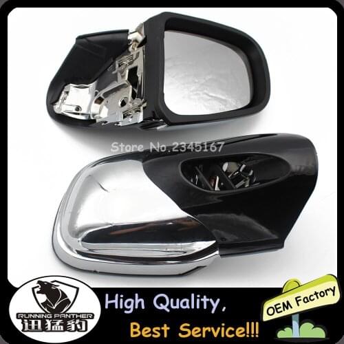 Chrome Motorcycle Rearview Side Mirrors Fit For BMW K1200 K1200LT K1200M 1999 2000-2008 03 04 05 06 07