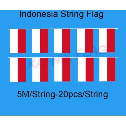 KAFNIK,5 meters 20 faces 14*21CM Croatia String Flag Banner Bar For Party Decoration/World Event Carnival Decor