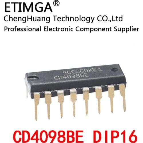 5PCS/LOT CD4098BE CD4098 DIP16 Monostable multivibrator chip
