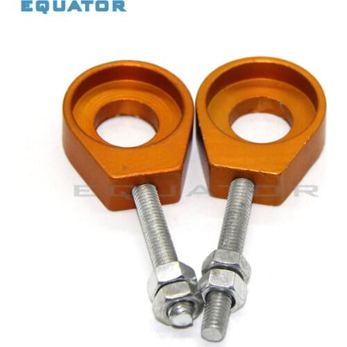 Motorcycle 110cc 125cc 140cc Aluminum Chain Tensioner Adjuster Dirt Pit Bike ATV Scooter 12mm or 15mm Rear Wheel axle hole