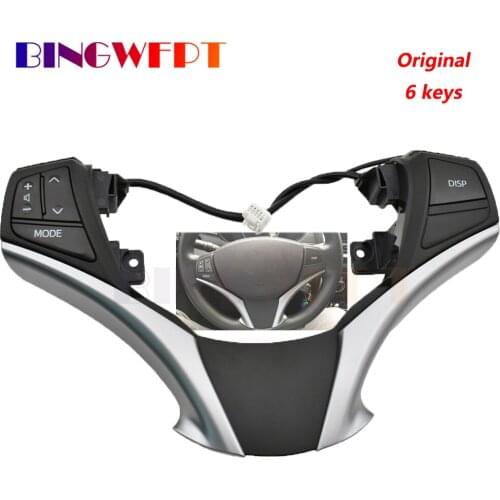 Audio Control Switch 84250-0D120 84250-0D120-E0 Multifunctional Steering Wheel Fit for Toyota Yaris 2013-2016 10 Key