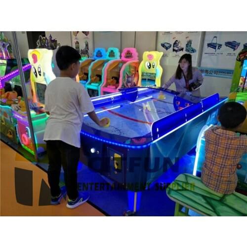 Luxury curved waterproof table air hockey ;Game center hottest air hockey table game machine for sale GM013D-M