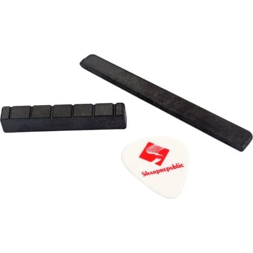 Nut Slotted & Bridge Saddle For Classical Guitar Accessories Black