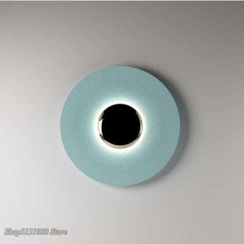 Modern Light luxury wall sconce restaurant bedroom bedside porchce decoration round background wall personality UFO wall lamps