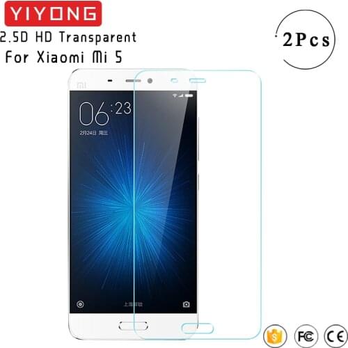 YIYONG 2.9D Screen Glass For Xiaomi Mi 5 Mi5 Tempered Glass Xiomi Mi A1 5X Mi5X Screen Protector For Xiaomi Mi 5S 5 Mi5 S Glass
