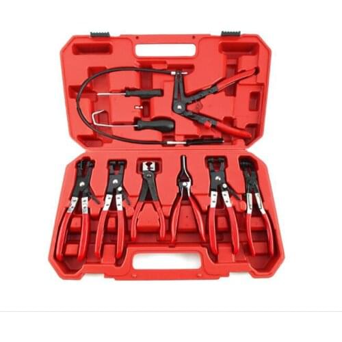 Automobile hose clamps, hose clamp tools, long-distance flexible cables for vehicle maintenance, hose clamps