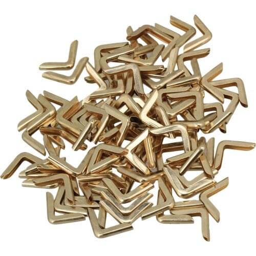 Golden Metal Albums Book Menus Folders Corner Protectors Pack of 100