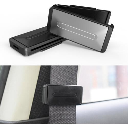 2 Pcs Auto Vehicle Adjustable Seat Belts Holder Stopper Buckle Clamp Portable Universal Car Safety Belt Clip Car Accessories