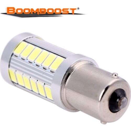 LED Super Bright Car Light Sourse Auto Car Backup Reserve Brake Fog Light Lamps 2 PCS P21W 1156 BA15S 33 LED Bulb 5730 SMD 12V