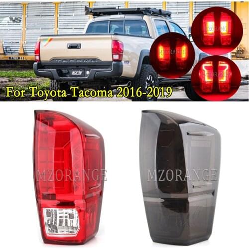 MZORANGE 2PCS LED Car Light For Toyota Tacoma 2016 2017 2018 2019 Rear Brake Turn Signal Drving Warning Lamp Car Styling