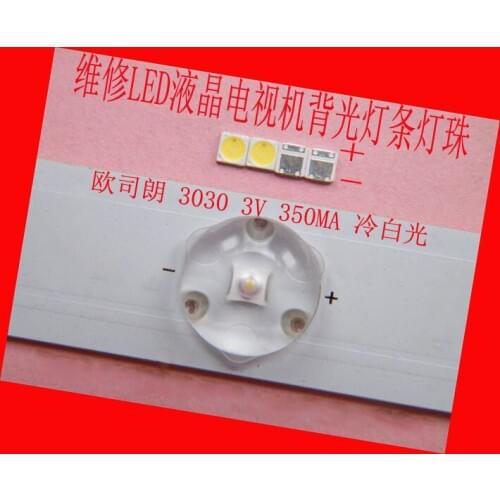 200piece/lot FOR repair Hisense LCD TV LED backlight Article lamp SMD LEDs 3V 3030 Cold white light emitting diode