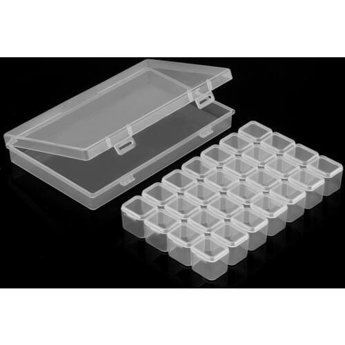 28 slots diamond painting Tools box embroidery Organizer Storage Case Container cross stitch sewing accessories Nail Art