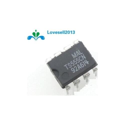5Pcs TS555CN 555 DIP8 ST IC, TIMER LOW POWER CMOS NEW A
