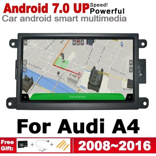 Car radio dvd multimedia player stereo GPS wifi obd2 For Audi A4 8K 2008~2016 MMI Navigation radio system BT
