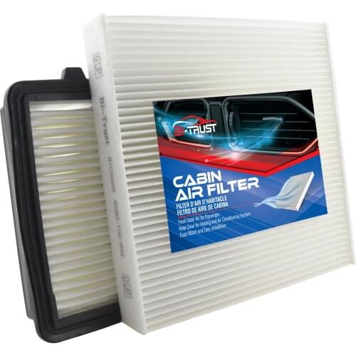 Bi-Trust Combo Set Engine & Carbon Cabin Air Filter for Honda Insight 2010-2014 L4 1.3L CF11182 80291-T5R-A01