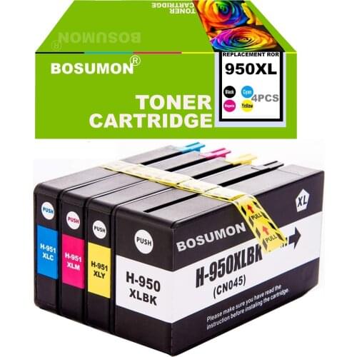 Bosumon Compatible For HP 950XL 951XL 950 951 Ink Cartridges Officejet Pro 8100 8600 8610 8615 8620 8625 251dw 276dw for HP950