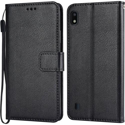 A10 Case Luxury Flip Leather Case on For Samsung Galaxy A10 A105F 6.2'' Cover on For Samsung A10 A 10 Back Case Etui