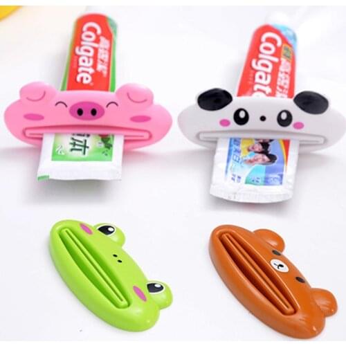 Lovely Animal Toothpaste Dispenser Cartoon Toothpaste Squeezer Tube Easy Squeeze Bathroom Accessories Distributeur Dentifrice