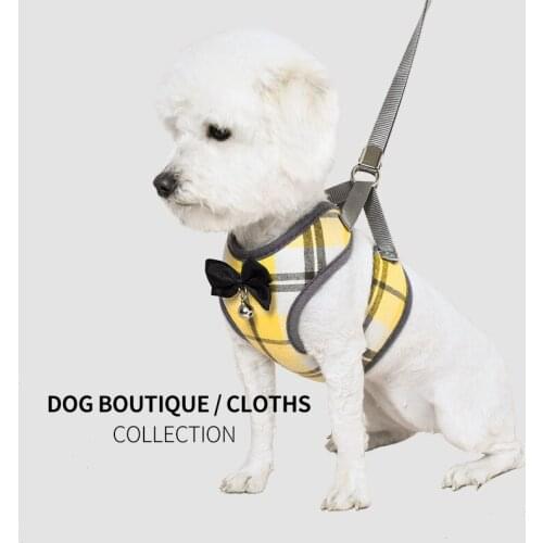 Pet Supplies Traction Rope Small Dog and Cat Breathable Vest Chest Strap Small Dog Accessories Cat Accessories Pet