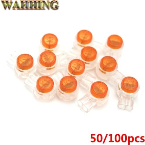 50/100x K1 Terminal Cable Connection Mini Wire Terminals Quick-Fit Splicing K1 Connector Terminal Block For RJ45 Telephone HY683
