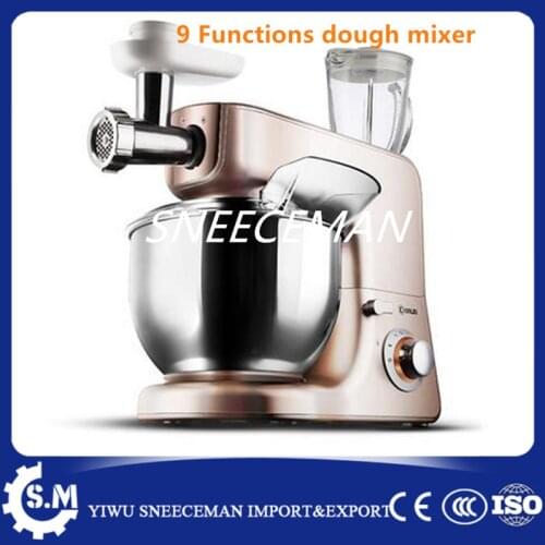 NEW 9 functions Home cook machine and noodle machine multi-function stainless steel kneading machine 5.5L