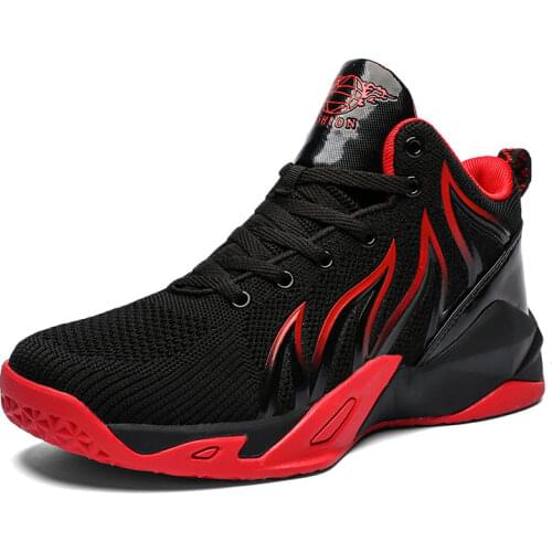 New Brand Basketball Shoes Breathable Mesh Cushioning High Top Gym Training Athletic for Mens Non-slip