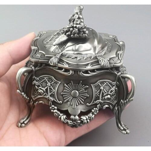 ROSIKING Emboss Alloy Metal Music Box Wind Up and Golden Movement Music Box for Christmas/Birthday/Valentines Day