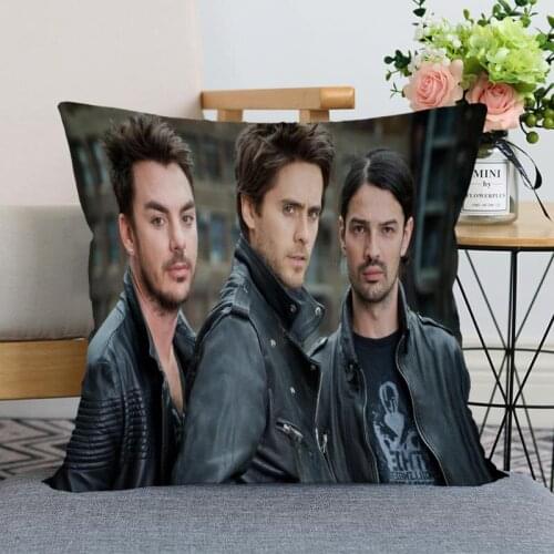 Nice 30 Seconds to Mars Pillow Case Modern Home Decorative Pillowcase 35x35cm,40X40cm(one sides) For Living Room Pillow Cover