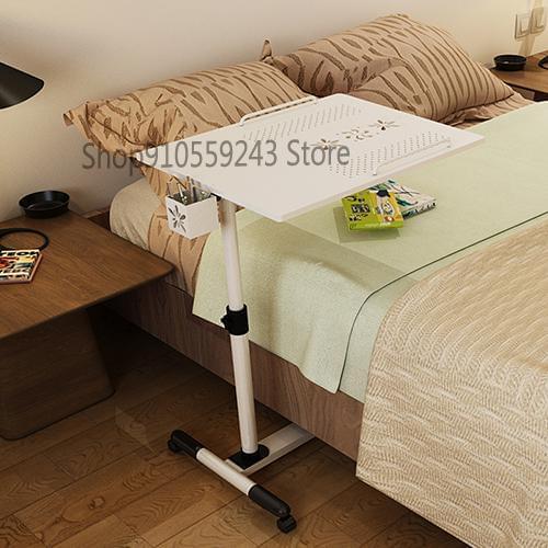 Home Bedside Rotation And Tilt Adjustment Mobile College Dormitory European-style Metal Laptop Desk