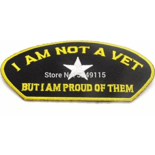 Customize cheap 100% polyester embroidery cloth vet patches