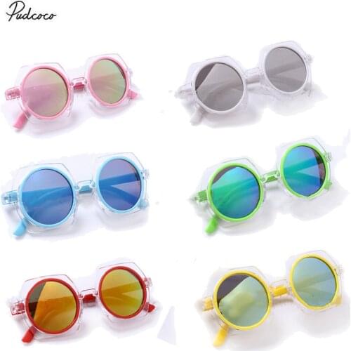 2020 Fashion Sunglasses for Kids Girls Boys Irregular-shaped Anti-UV Sunglasses for Party Photography Outdoor Beach