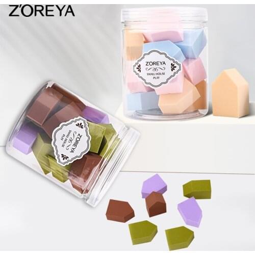 Zoreya 15pcs Makeup Liquid Foundation Cream Sponge Water Drop Shape Smooth Cosmetic Powder Puff Face Make Up Tool Soft Wholesale