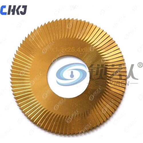 High Speed Steel Titanium Coated Three-sided Thin Saw Blade-0020A-TiN φ70x1.3xφ25.4x90T For Wenxing 100 Special Milling Cutters