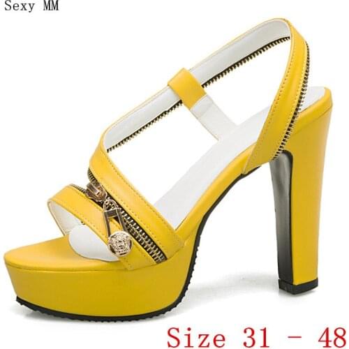 Platform Pumps Women High Heels Gladiator Sandals Woman High Heel Shoes Small Plus Size 31 32 33 - 40 41 42 43 44 45 46 47 48