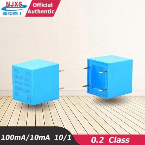 Built in busbar currnet transformer DL-CT21C-100mA/10mA 10/1 Micro Miniature AC Current Transformer toroidal pcb mount pin type