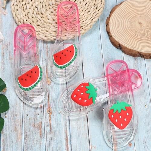 Woman Slippers Flip Flop Fruit Anti Slip Woman Flat Casual Shoes Jelly Slides Lady Leisure Beach lemon Strawberry Sandals PVC