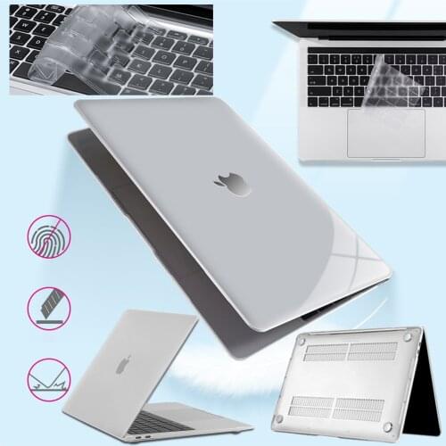 Laptop Hard Shell Case for Apple Macbook Air Pro Retina M1 Chip 11 12 13 15 16 Inch,For Pro 13 A2338 A2179 Crystal Clear Cover