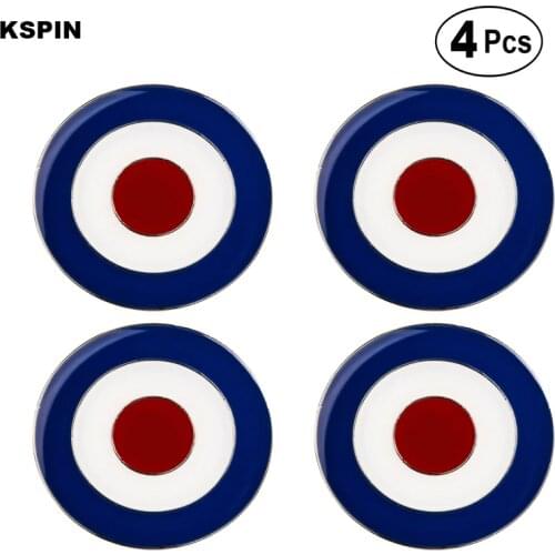 MOD Target Lapel Pin Badge Brooch Icons 4pcs