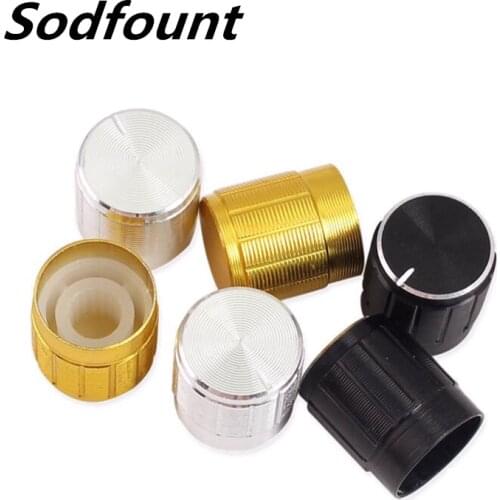 Free shipping 10 Pcs 2P6T 2 Pole 6 Position 6mm Knurled Shaft Band Selector Rotary Switch Black Rotary Switches