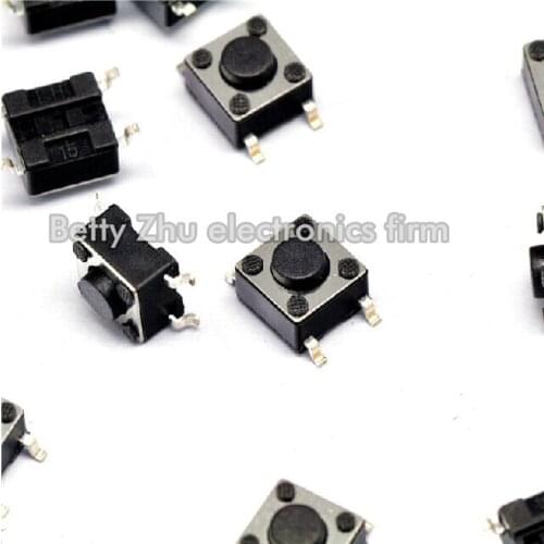 1000PCS/LOT 6 * 6 * 4.3MM SMD Tact Switch 4-pin micro / button switch