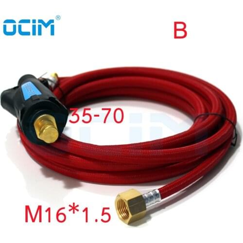 12FT Red super soft Tig Welding Cable For WP9 WP17 Torch