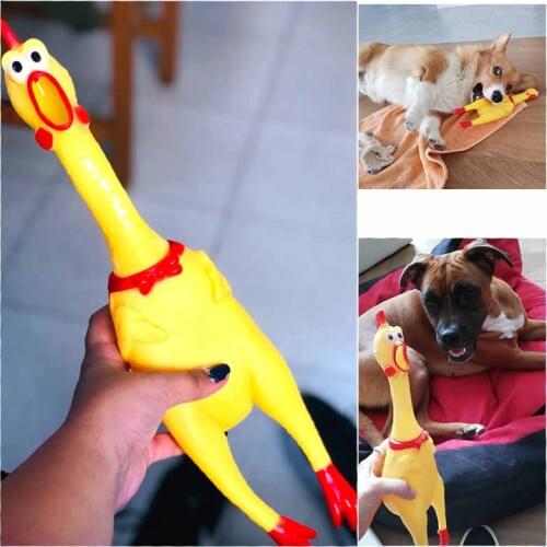 17cm/30cm/39cm Screaming Chicken Shrilling Sound Squeeze Toy Pets Pet Dog Toys Product Decompression Tool Funny gadgets baby toy